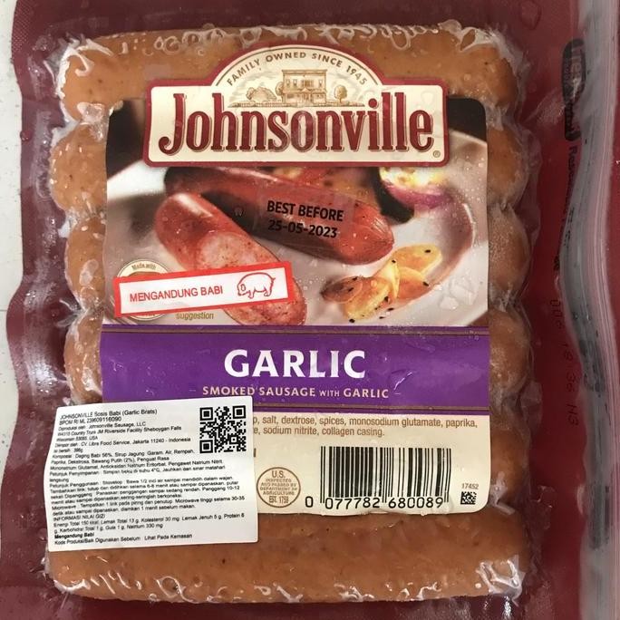 

Johnsonville Sosis - Garlic ( NON HALAL ) OS