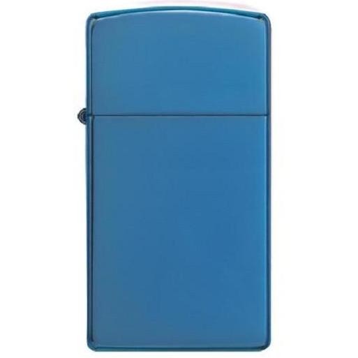 TERMURAH - Zippo Slim High Polish Blue