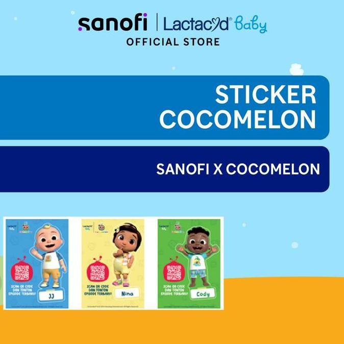 

diskon! sticker pack cocomelon anak - stiker edukasi kartun lucu diy tempel hadiah
