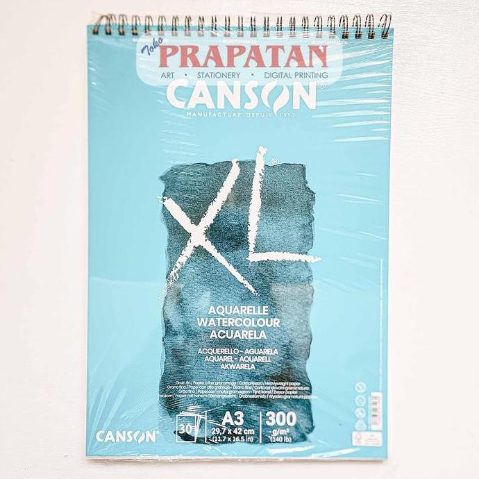 

TERMURAH - Canson XL Aquarelle Watercolor Book Pad A3 | Buku Cat Air