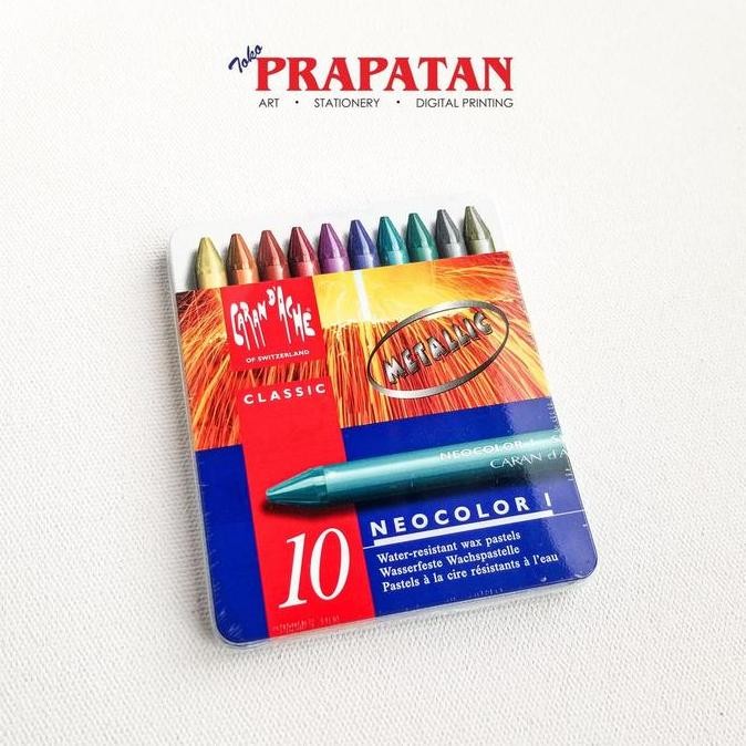 

BEBAS ONGKIR - Crayon Carandache Neocolor 1 Metallic 10 Warna