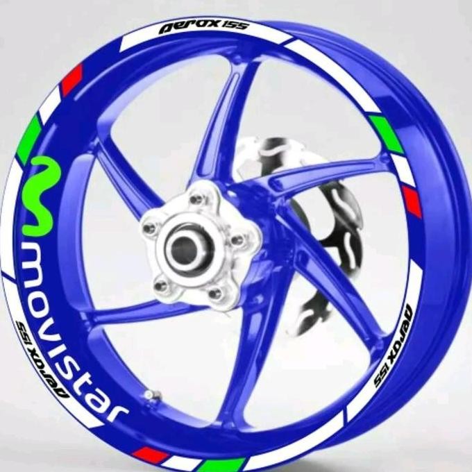 READY STICKER CUTTING VELG MOVISTAR STIKER VELG R15 R25 VIXION AEROX NMAX MOTORCYCLE