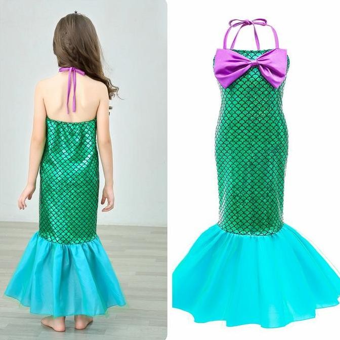 Asli.. Mermaid Costume For Kids Kostum Halloween Cosplay Anak Putri Duyung