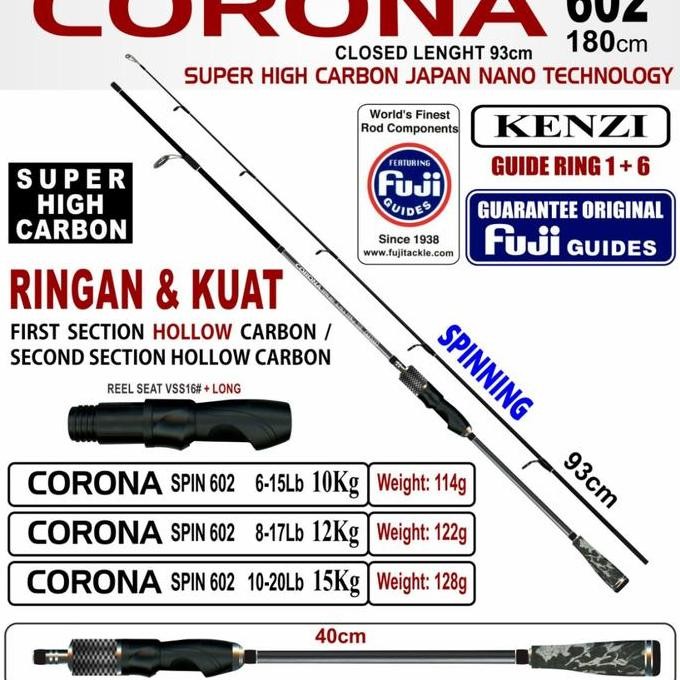 Pr0Mo Joran Pancing Kenzi Corona 180 Cm 602 Pilihan. 10 12 15Kg