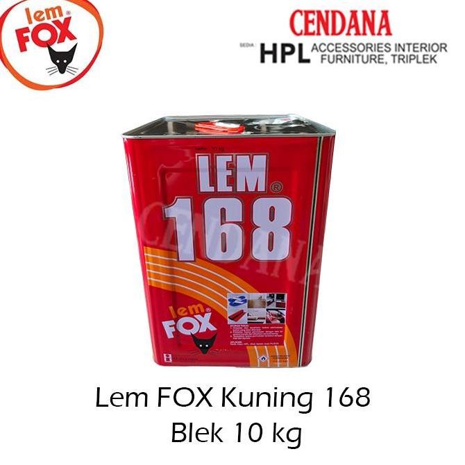 Produk Baru Lem FOX Kuning 168 Blek 10Kg - Lem HPL Kayu Triplek Kuat Serbaguna