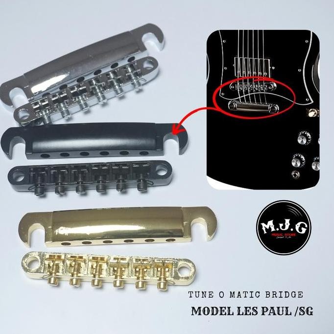 TREMOLO SADDLE BRIDGE TUNE O MATIC GITAR ELEKTRIK LP SG STYLE GIBSON EPIPHONE ORIGINAL DAN TERPERCAY