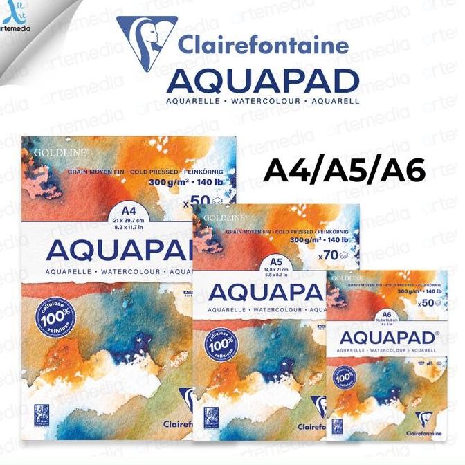 

NEW Kertas Cat Air Clairefontaine Goldline Aquapad Watercolor Paper Pad