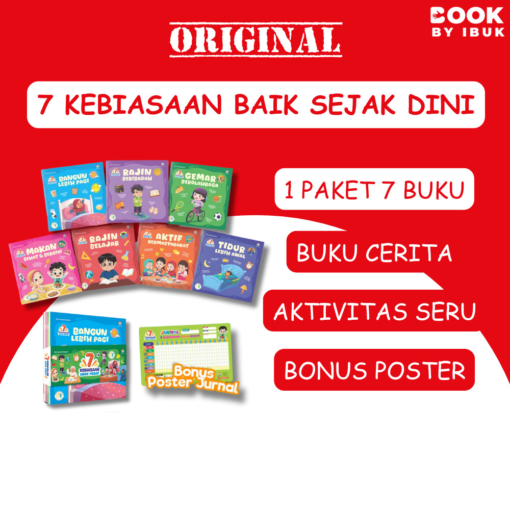 1 Paket 7 Buku, 7 Kebiasaan Anak Hebat, Buku Cerita Anak, Buku Ziyad [Ziyad Books]