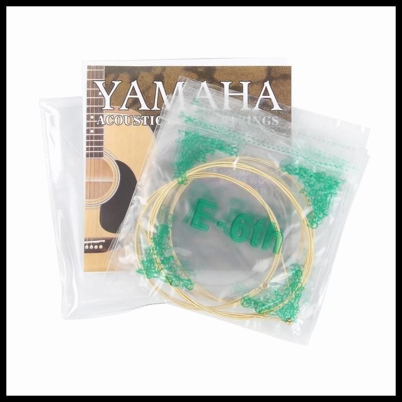 SENAR GITAR AKUSTIK YAMAHA - PAKET 1 SET SENAR GITAR YAMAHA ORIGINAL  GRATIS PICK GITAR