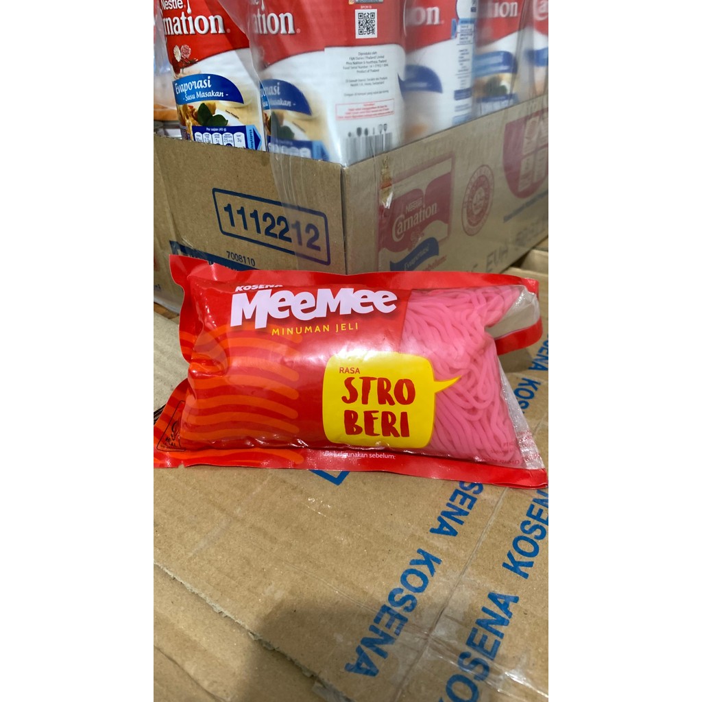 

Silky Jelly Noodle Mie Mee Rasa Strawberry Kosena