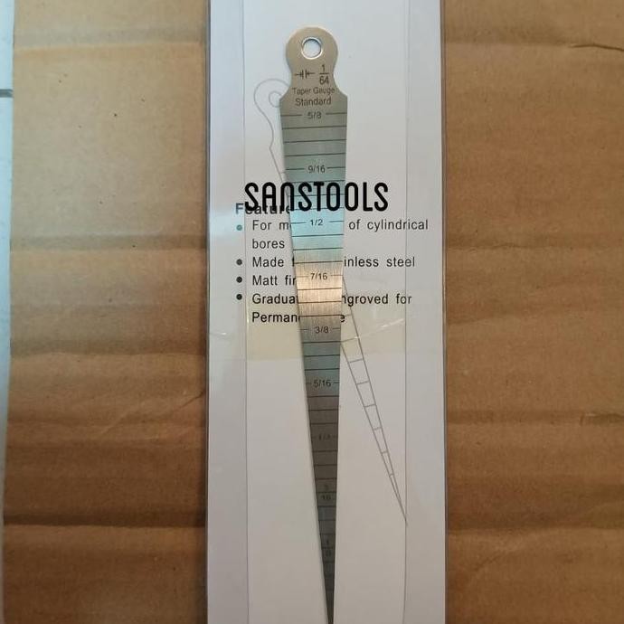 

Penggaris mistar lancip alat ukur kedalaman bor tapper gauge taper