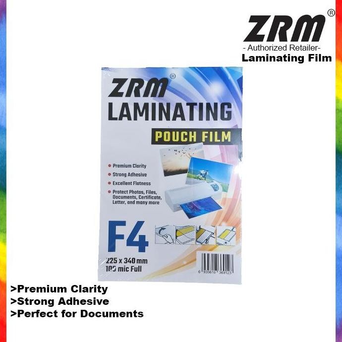 

TERLARIS - ZRM Laminating Pouch / Plastik Laminating F4 100 micron