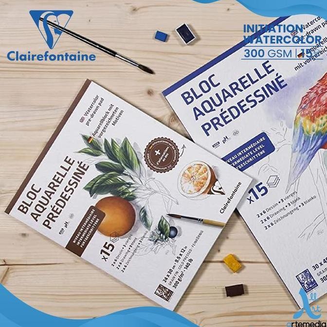 

Sale Kertas Belajar Cat Air Clairefontaine Initiation Watercolor Learning