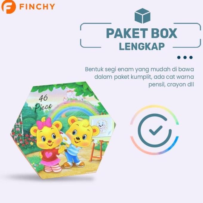 

TERBARU - Finchy Crayon Set Susun 4 Pensil Warna isi 46 pcs Alat Gambar Murah