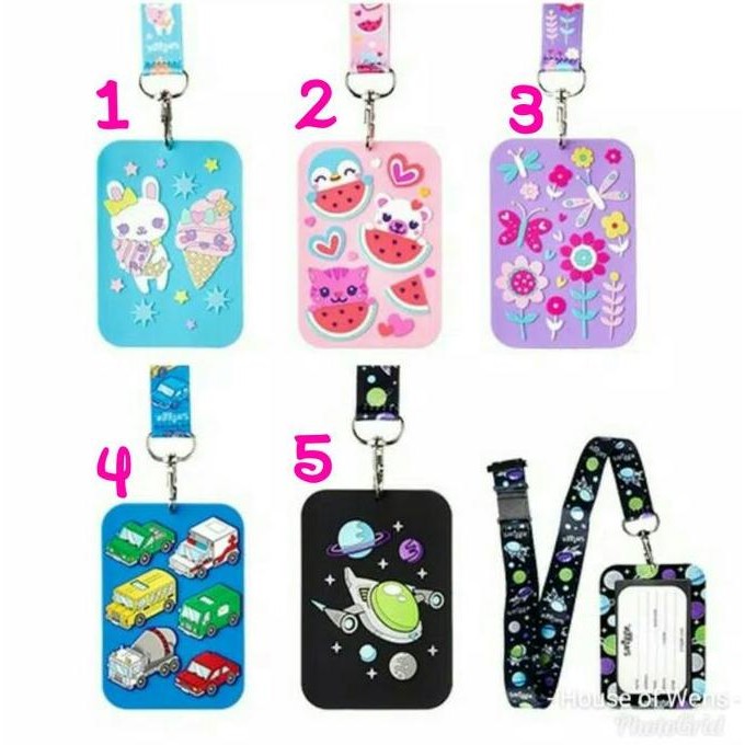 

Smiggle Sunny Buss Pass Lanyard - Gantungan Name Tag Smiggle