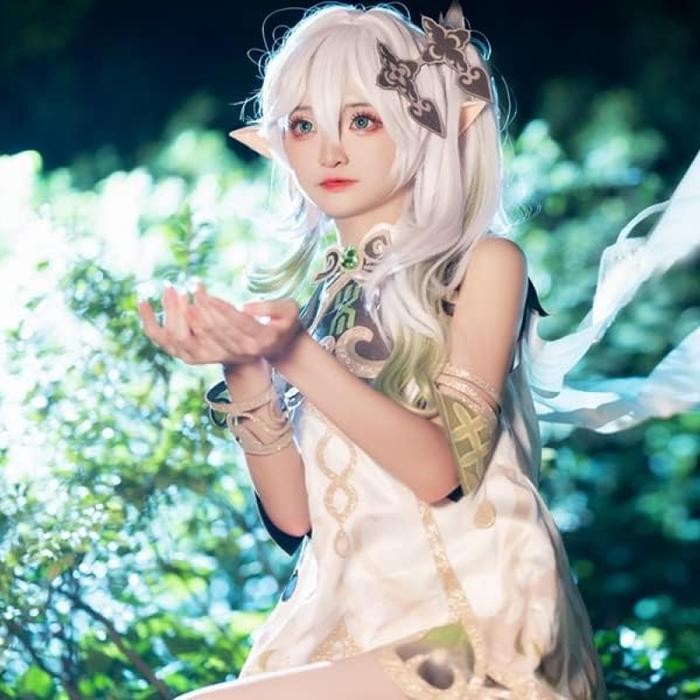 Wig Rambut Palsu Genshin Impact Nahida Kusanali Cosplay - Dr161
