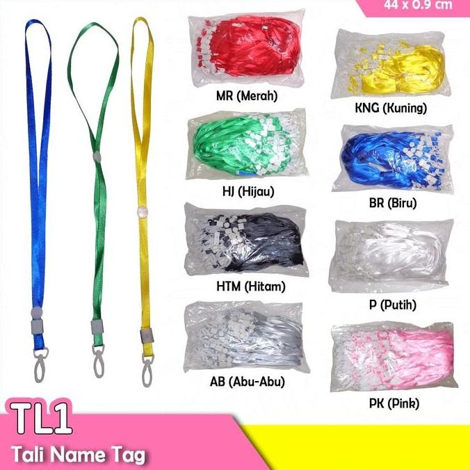 

New Lanyard tali gantungan Id card Name tag polos 1 cm