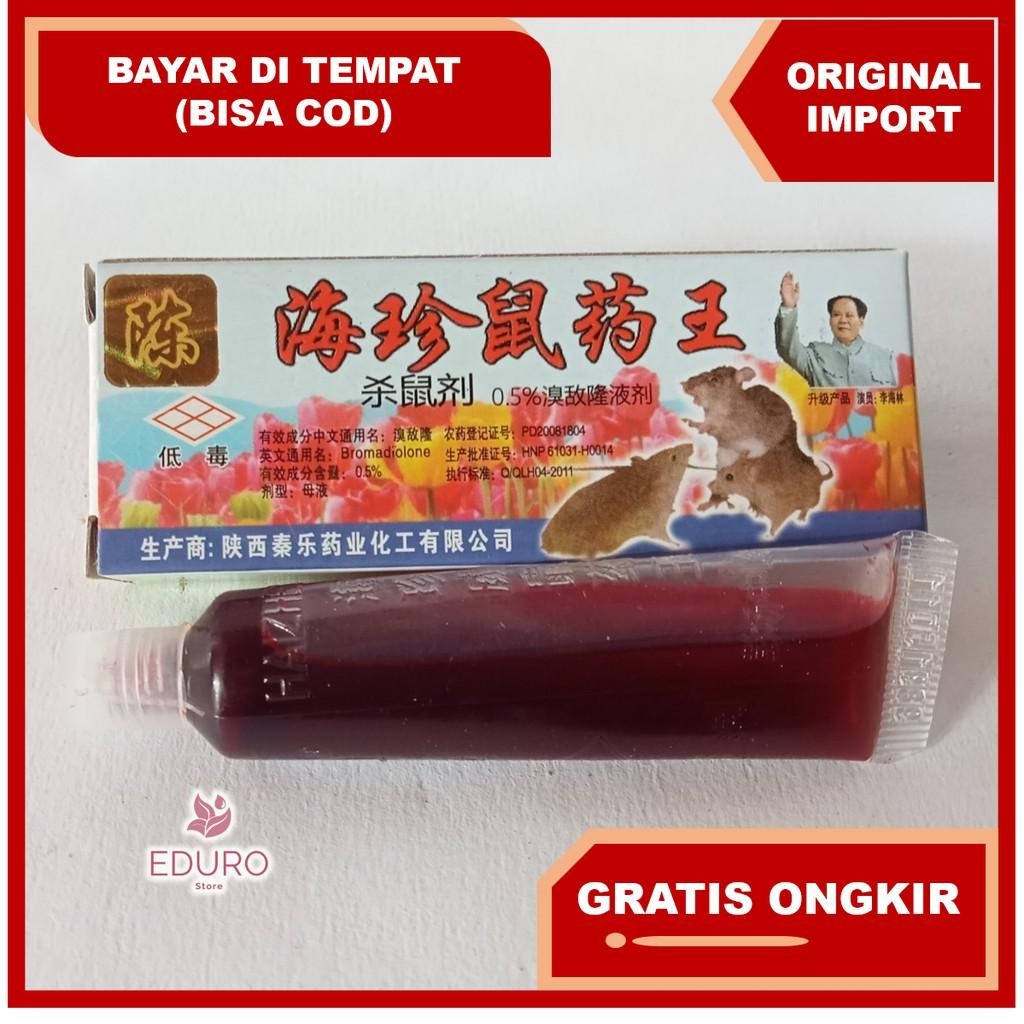 Racun Tikus Mao Wang Original Obat Tikus Cair Botol Gepeng Bisa Cod