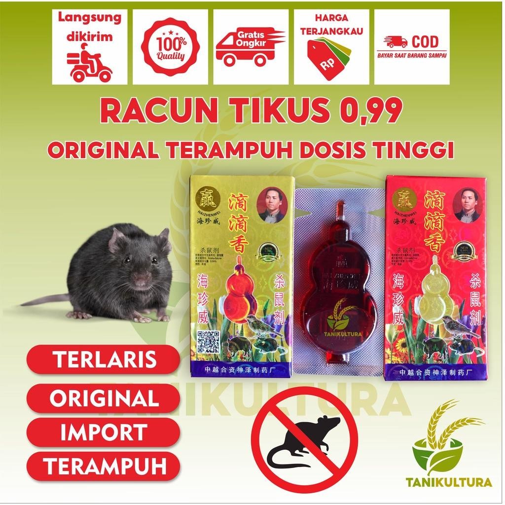 Racun Tikus Mao Wang Cair Dosis Tinggi 0,99 Paling Ampuh Mati Kering Tidak Bau Obat Tikus Tetes Orig