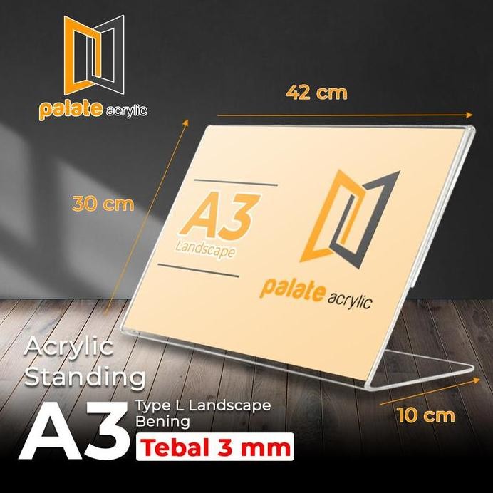 

New AKRILIK A3 TYPE L LANDSCAPE / AKRILIK A3 L / LANDSCAPE 3MM