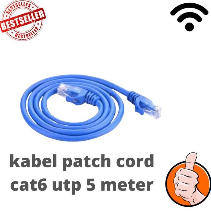 KABEL UTP CAT6 PATCH CORD 5 METER murah