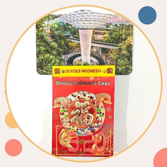 

New Set Kalender Sobek Harian Tahun 2025 Mini Board Jewel Changi Airport Singapore / Kalender Jawa Arab China National / Khas Indonesia Emas / Wall Calender Chinesse