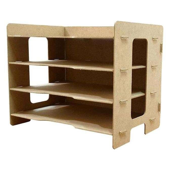 New Rak Dokumen 3 Susun A4 Tempat Kertas Letter File Organizer