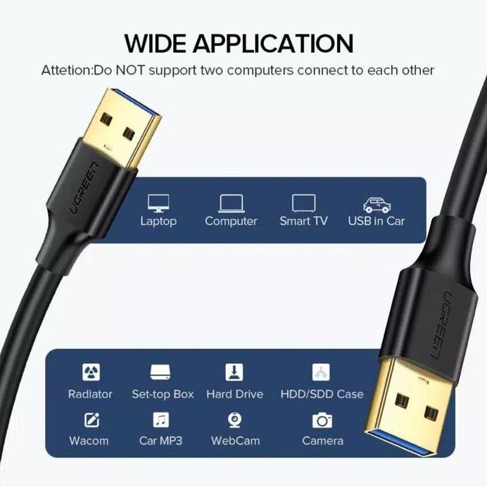 Ugreen Usb Extension Male to Male - Ugreen Usb 3.0 Male to Usb Male murah