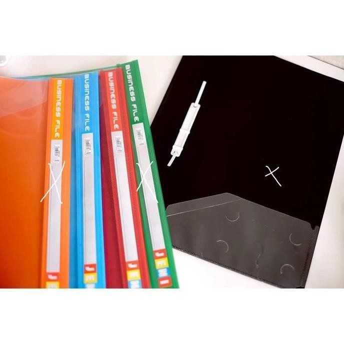 

New Ada kantong map snelhecter business file map plastik A4