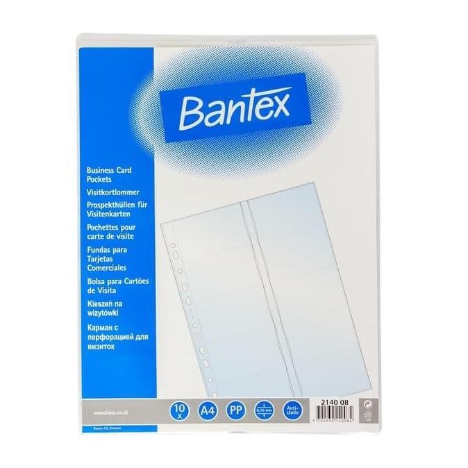 

New Bantex Business Card Pocket A4 10 sheets - Ref.2140