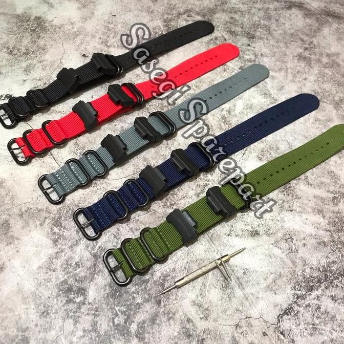 Strap Tali Kanvas Nato Canvas Casio G-Shock Adapter Konektor Gshock