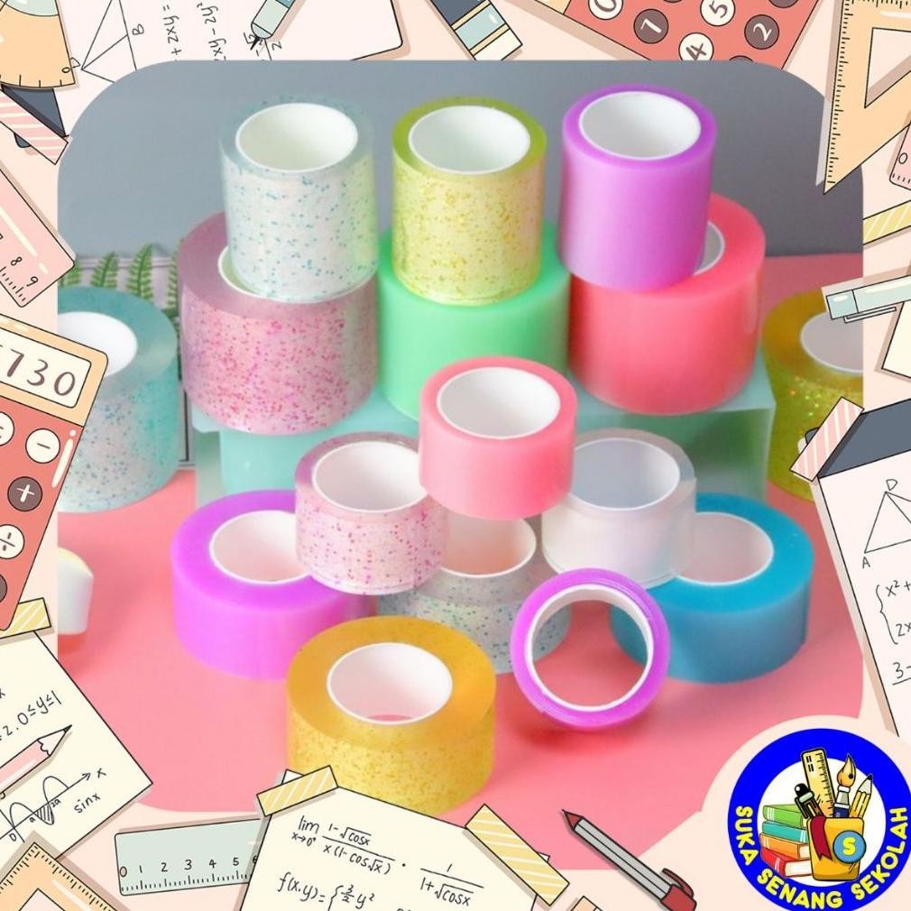

Rd1- 3 Meter Roll Sticky Ball Tape / Double Tape Colourful High Sticky At0143