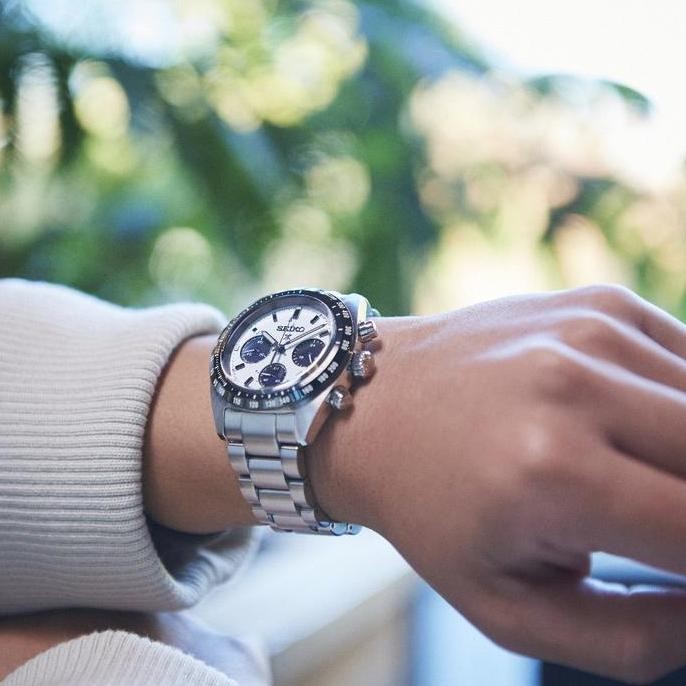Baru Seiko Prospex Panda SSC813P1 Solar Speedtimer - Jam Tangan Pria