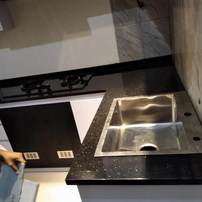 granit black gold top table / top table black gold