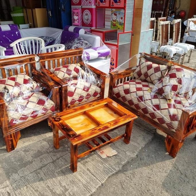 Set Kursi Kayu Minimalis Ruang Tamu 211 TR