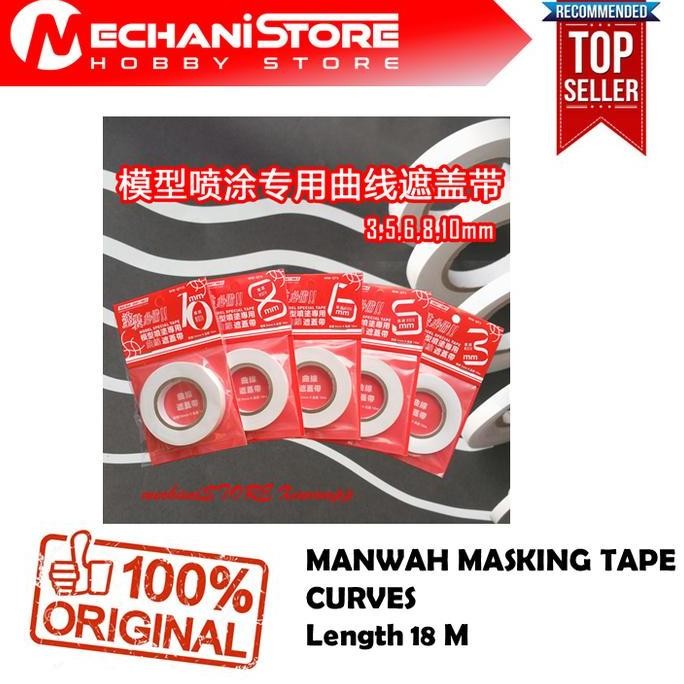 

MANWAH Masking Tape CURVES - Alternatif Tamiya Masking Tape