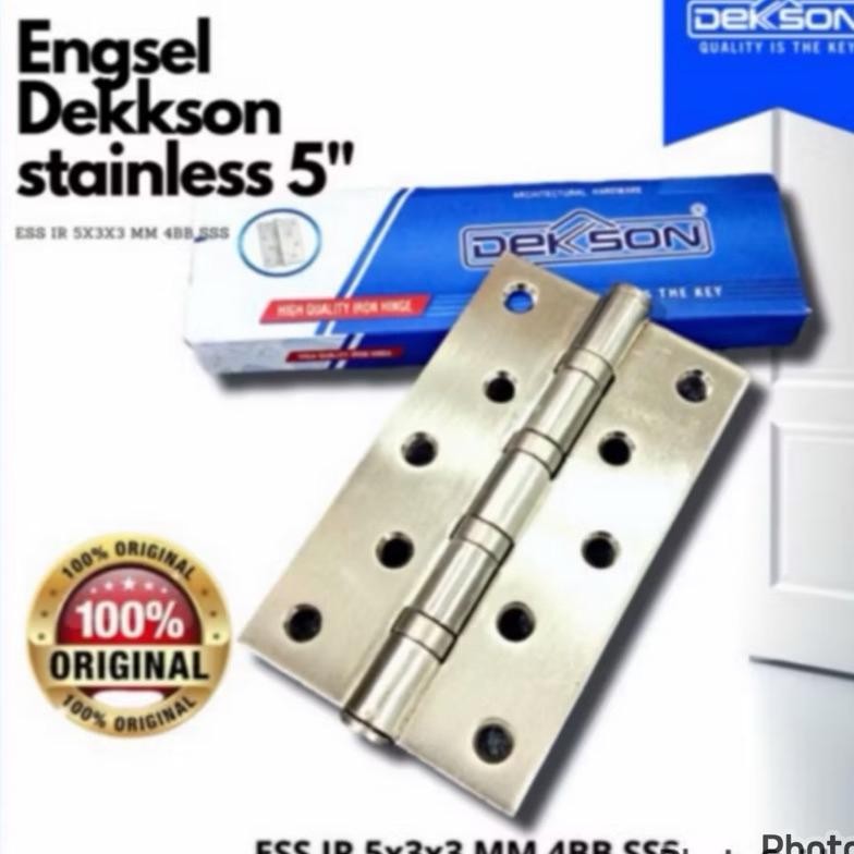 (Terbaru) Dekkson Promo engsel 5 inc dekson/ Engsel 5 Inch Cavani Stainless 304 Ball Bearing/ engsel