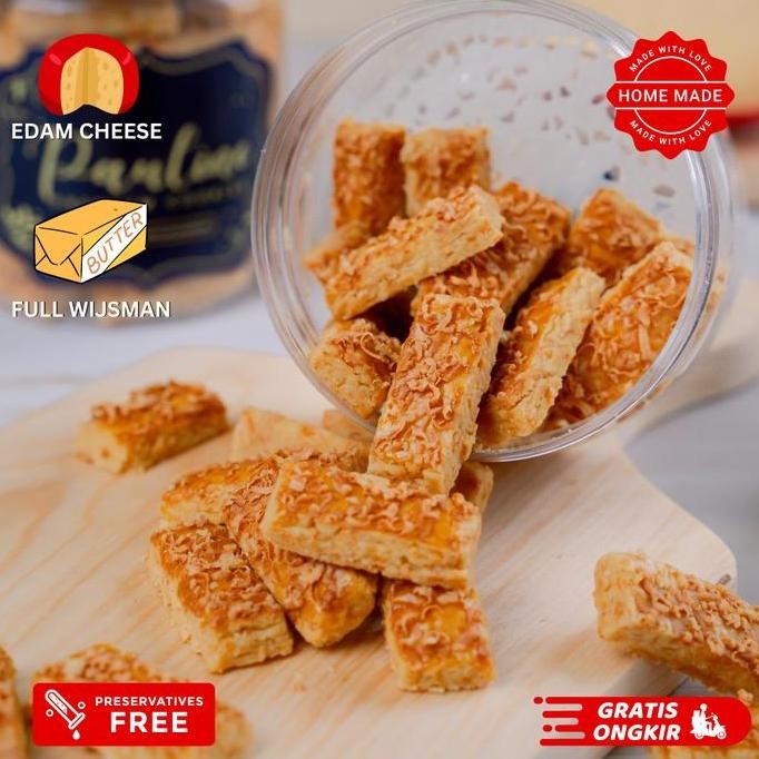 

Kue Kering Premium Kaastengels - Pauline Premium Cookies Cheese Food Snack Keju