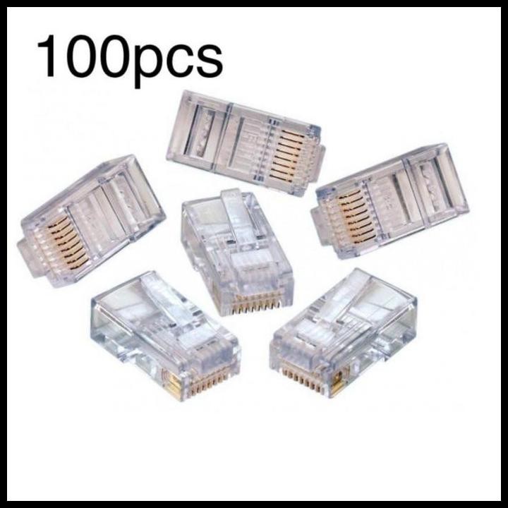 PIN KONEKTOR RG 45 / RG 45 / RJ 45 / RJ 45 Murah 100PCS