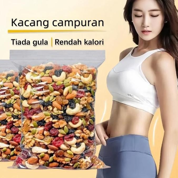 

Chinese Snacks,Halal,Trail Mix Complete Neo 250Gr(Almond,Walnut,Pumkin,Cashew,Cranberry,Dark Raisin,Golden Raisin,Sunflower) Almond Hitam Mete Cashew Mete CashewIndonesian Spot Goods Cemilan Food Toples Red Seed Kering Brown Green