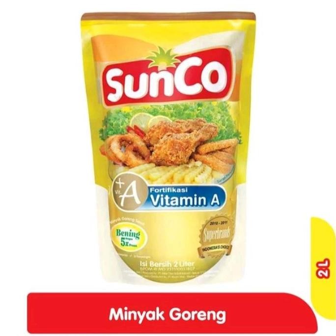

[2L2Pouch]Minyak Goreng Sunco 2L Minyak Goreng refil baik Sunco kemasan 2Liter isi 2pouch