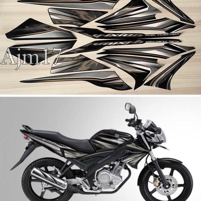 READY STIKER STRIPING VIXION TAHUN 2011 2012 HITAM