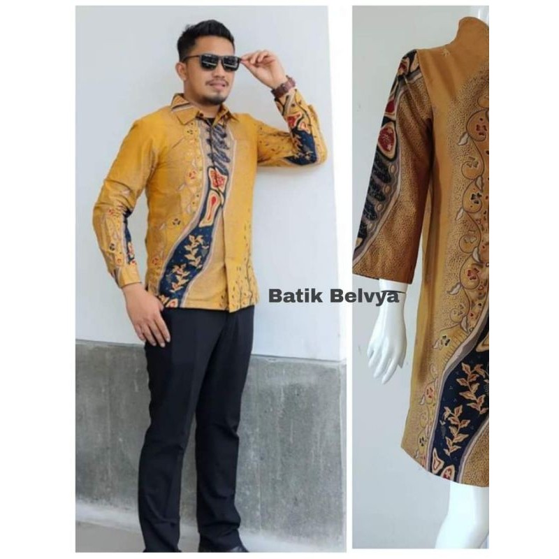 set couple batik motif belvya / Batik sragen / batik solo / dress batik / tunik batik / kemeja batik