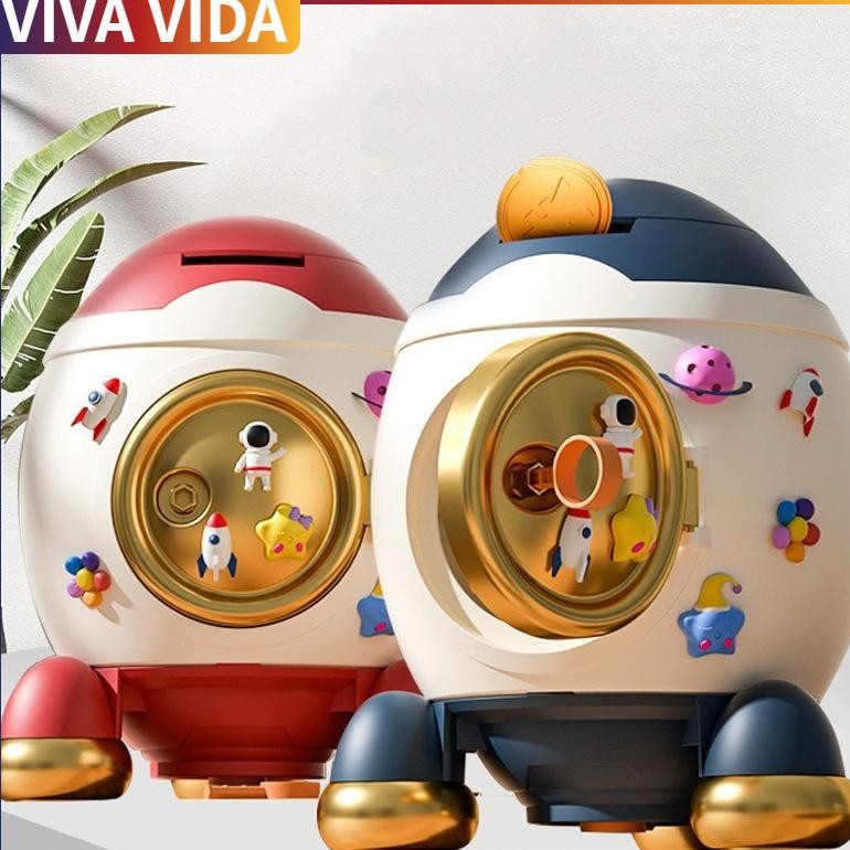 Celengan Roket Kreatif Dengan Kotak Uang Koin Tabungan Kunci Kotak Uang Anak Kotak Amunisi Mainan