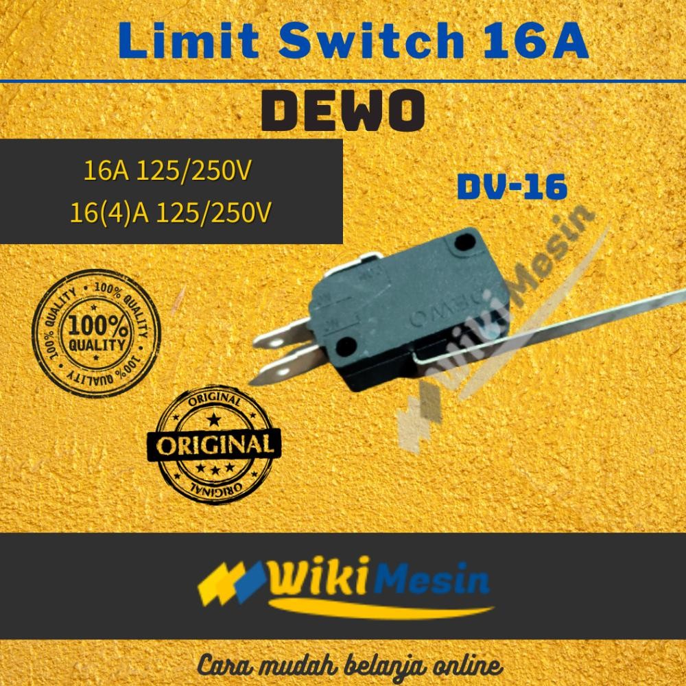 Dewo DV-16 250V 16A push button micro switch limit switch 16(4)A