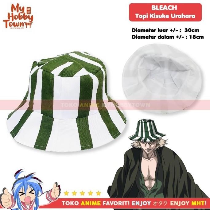 BEBAS ONGKIR - Topi Anime Bleach Urahara Kisuke Cosplay Hat