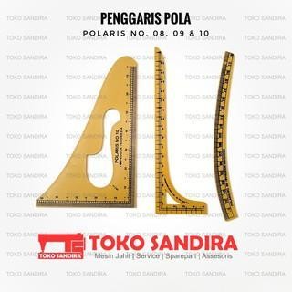 

Penggaris Pola Jahit Mini Polaris No. 8, 9, 10