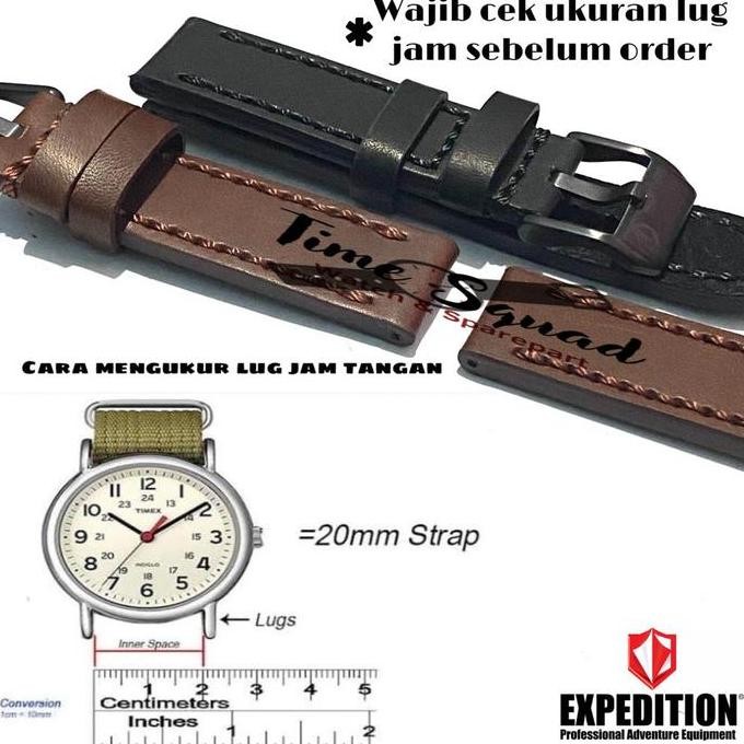 Strap Tali Jam Tangan Expedition Kulit Asli Kalep Jam Tangan Kulit