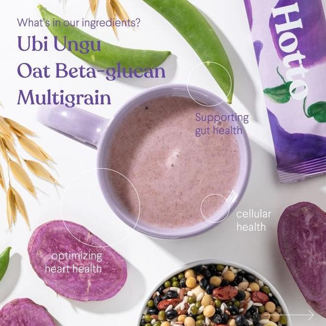 

Hotto Purto 7 Sachet - Sereal Multigrain Ubi Ungu Superfood Instan Sehat Asli