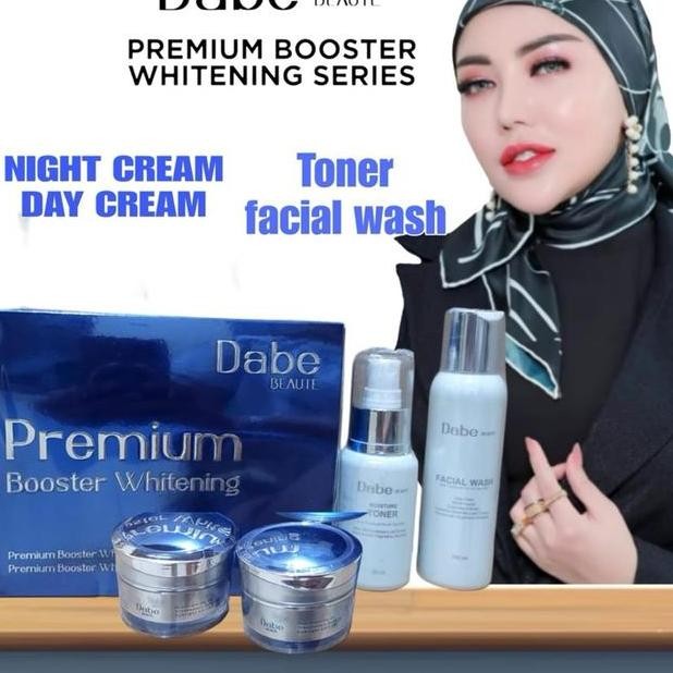 Dabe Beauty Paket Cream Booster Toner Facial Wash Day Cream Nht Cream Untuk Kulit Wajah Normal Mence